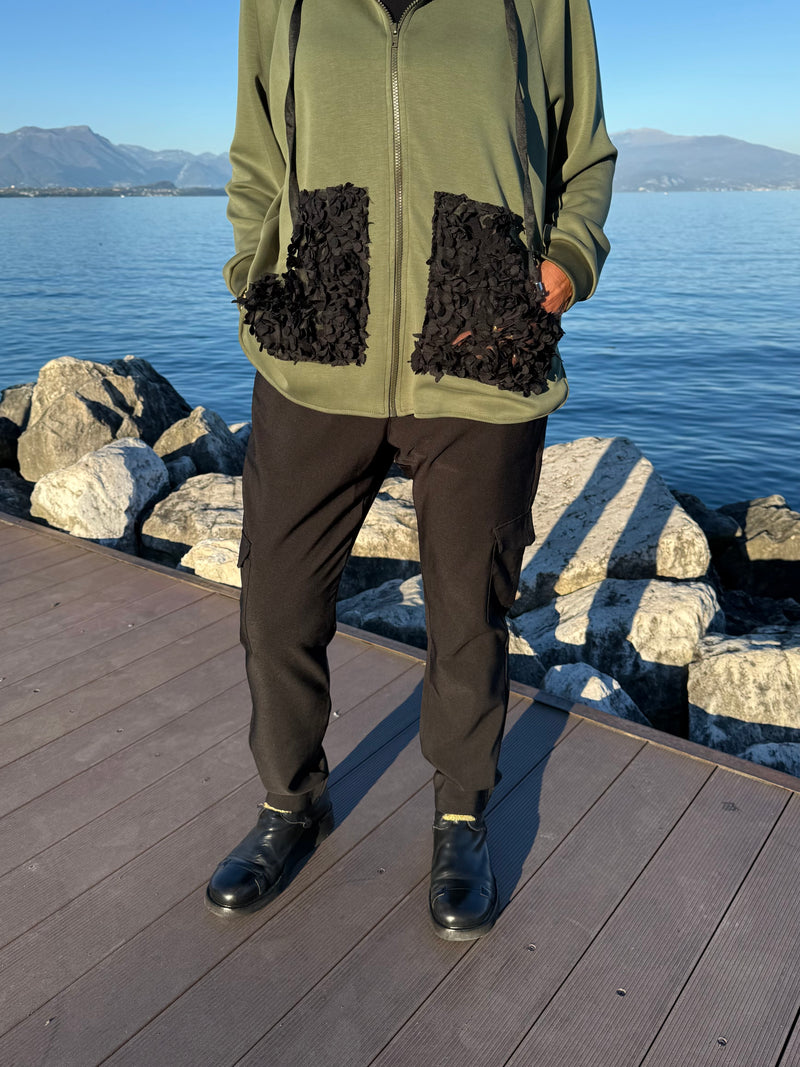 PANTALONE CARGO NERO