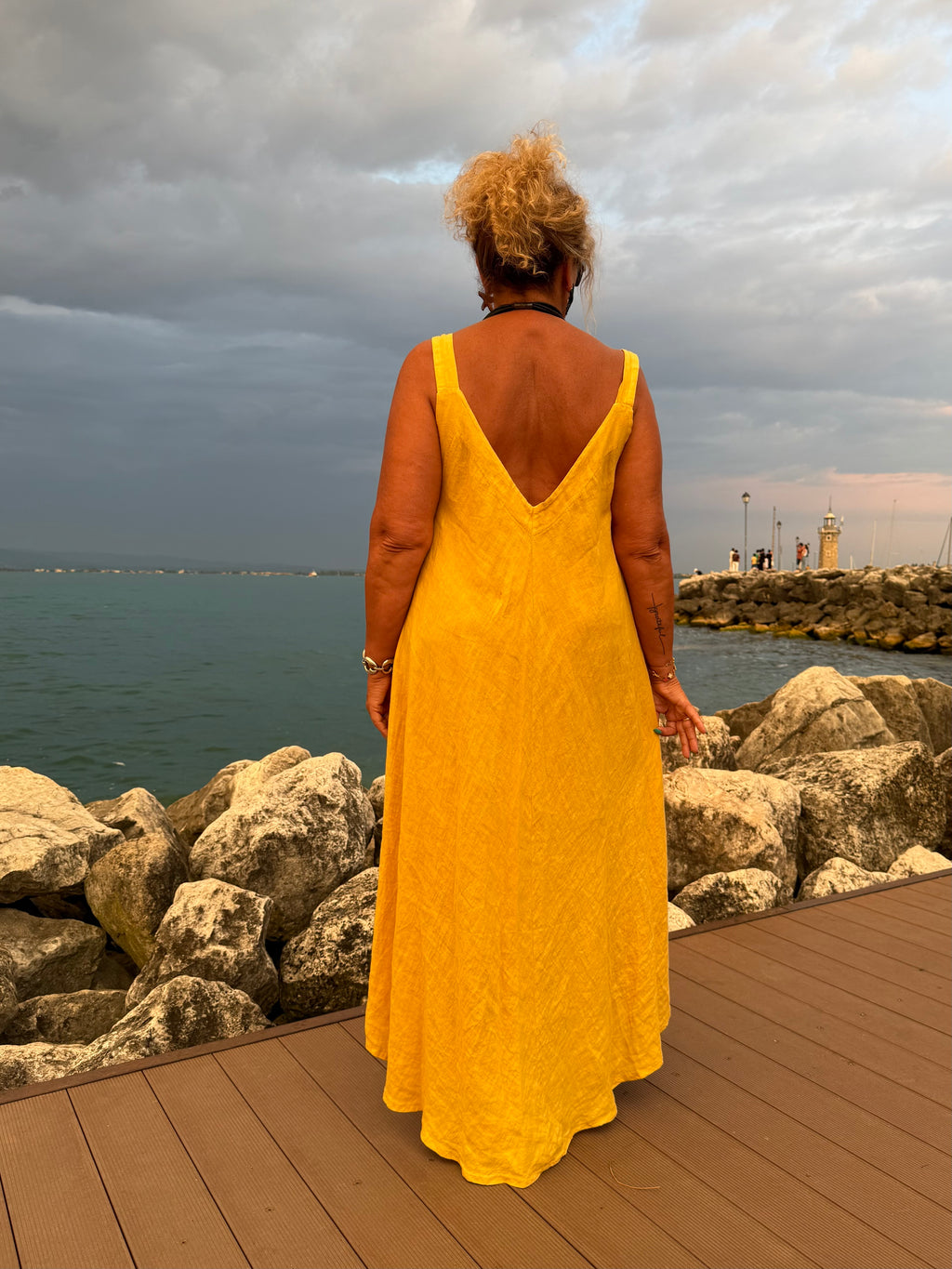 ABITO LINO KELLY GIALLO