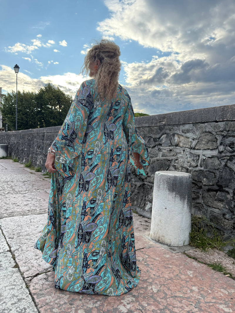 Abito Sheba Paisley Blu