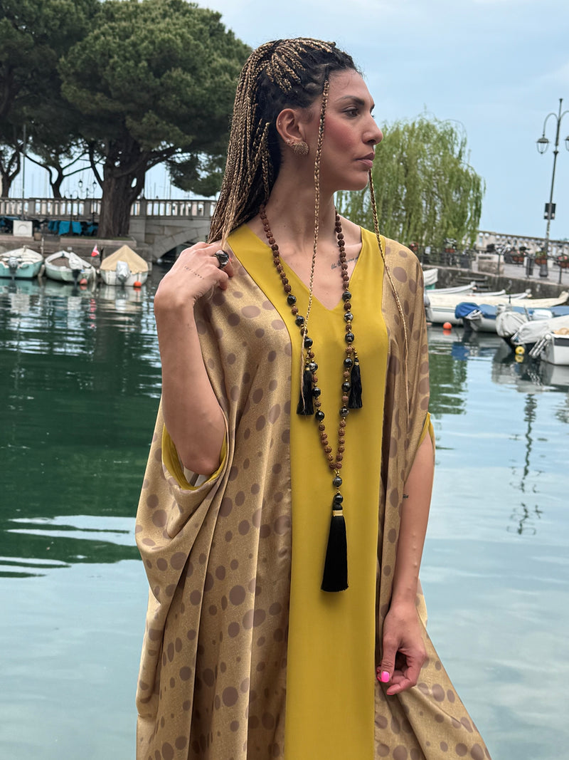Kaftano Sefora giallo & ocra