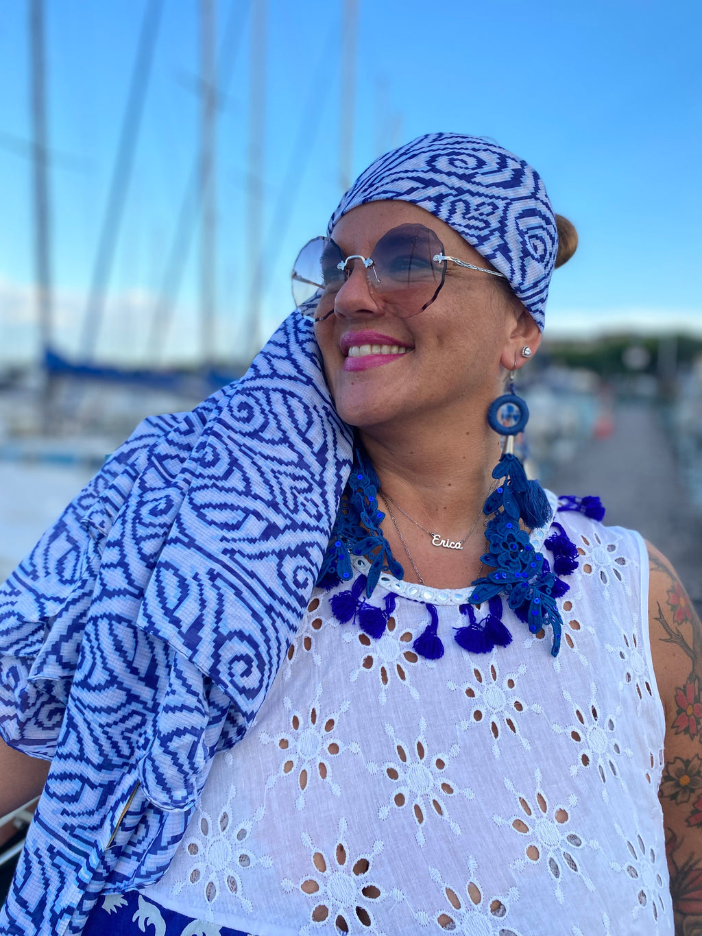 ORECCHINI BLU