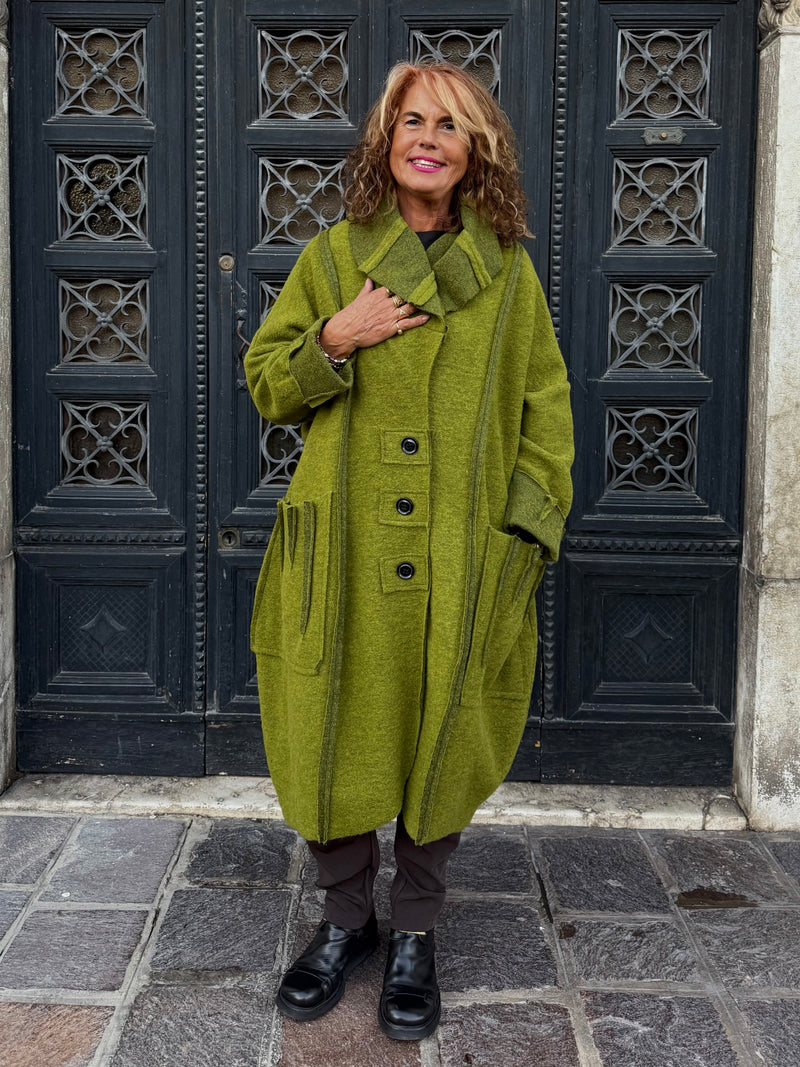CAPPOTTO ETNIC VERDE LIME