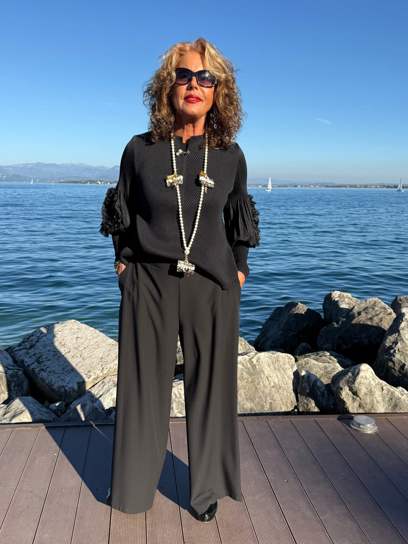 PANTALONE PALAZZO SENZA SCRITTE