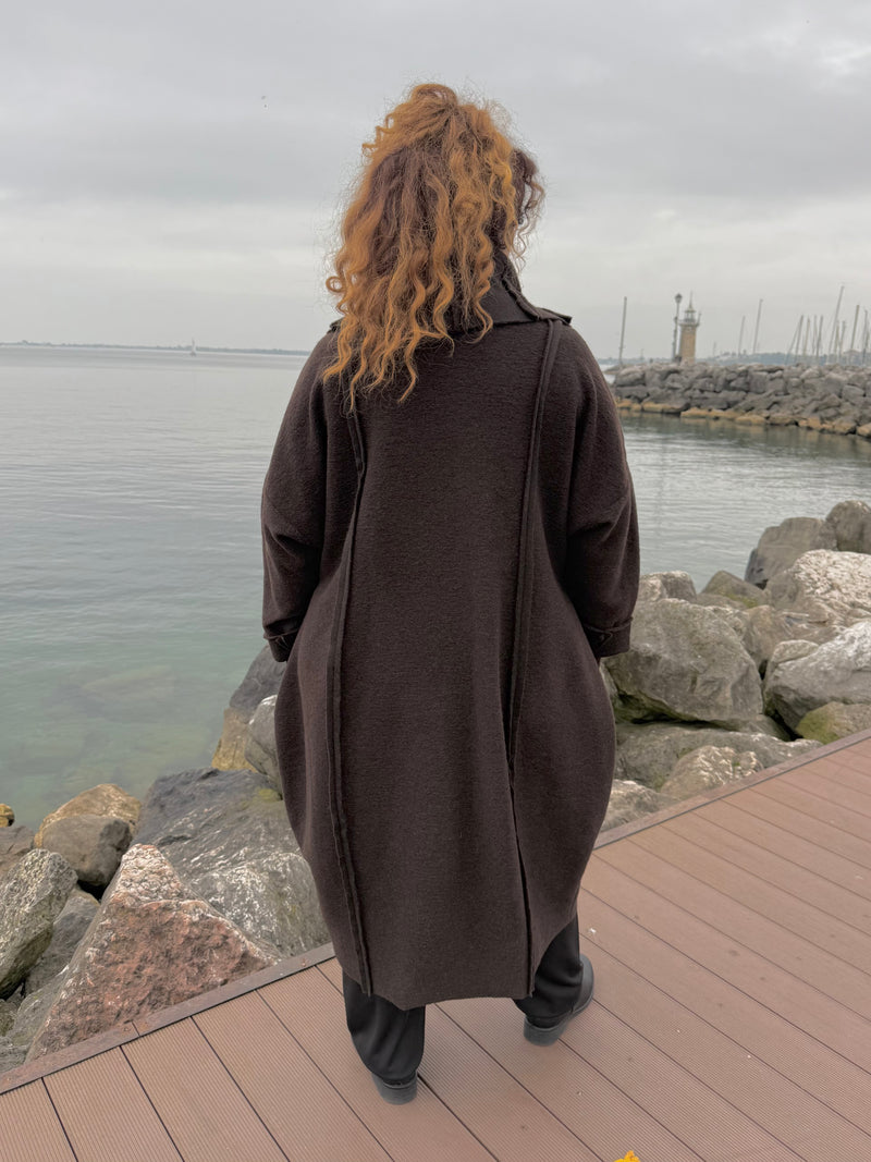 CAPPOTTO ETNIC CIOCCOLATO