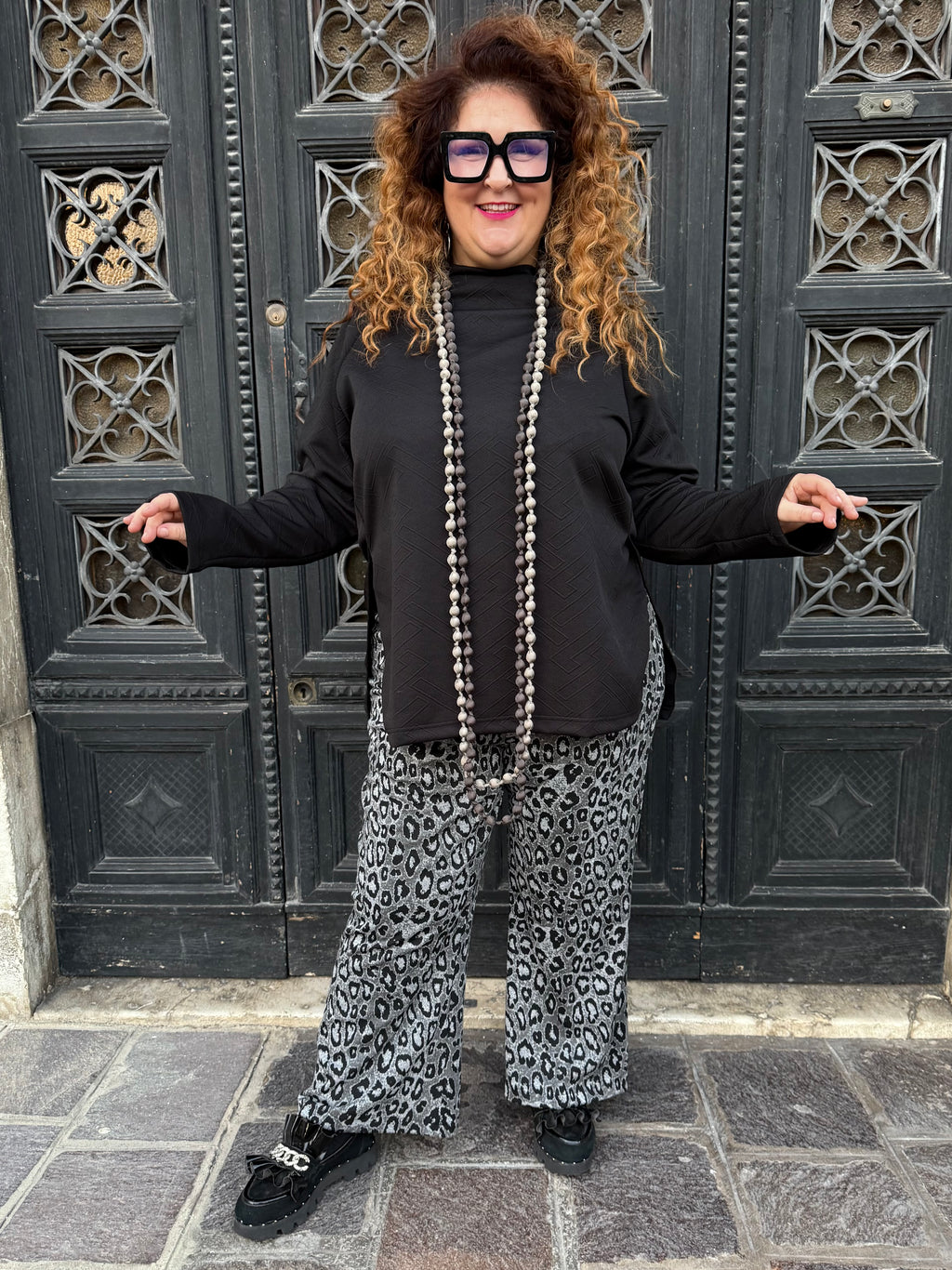 PANTALONI TROMBETTA MACULATO