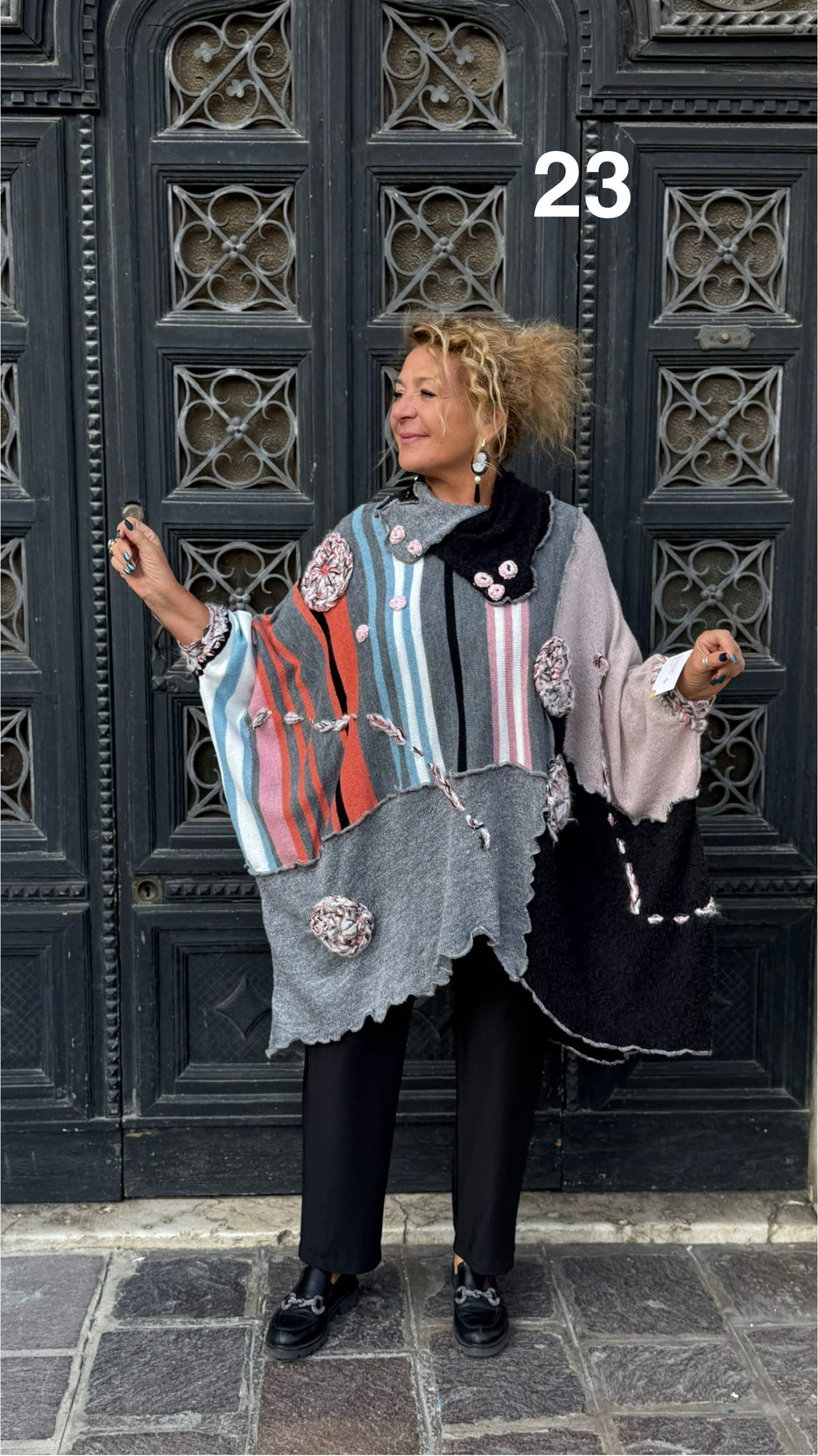 PONCHO/ BIG MAGLIONE MULTI