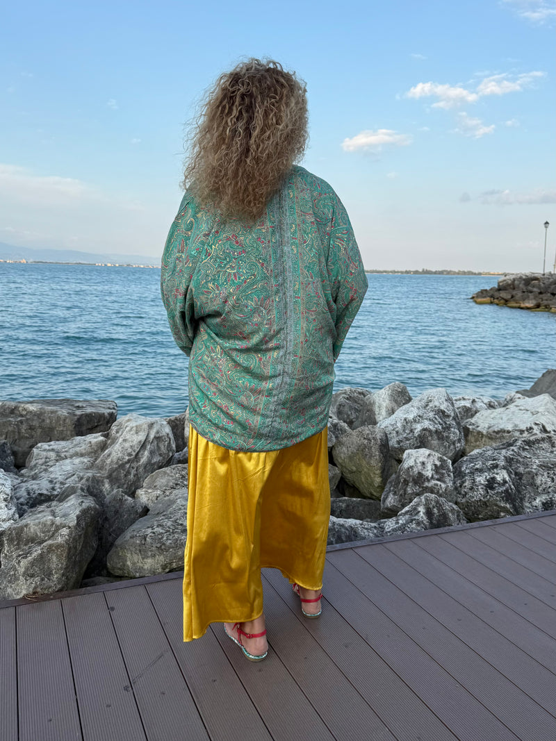 Kimono Menta corto