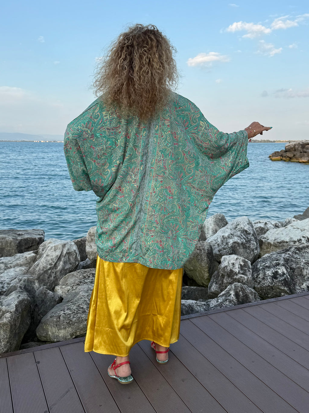Kimono Menta corto