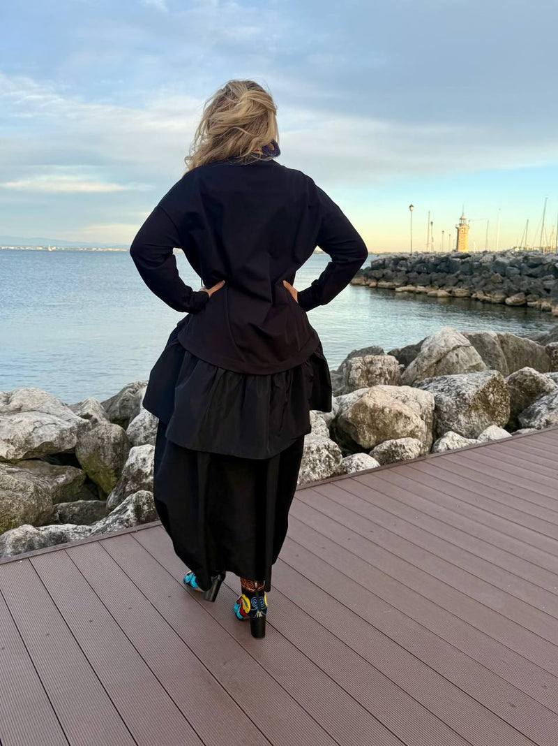 MAXI MAGLIA ASIMMETRICA