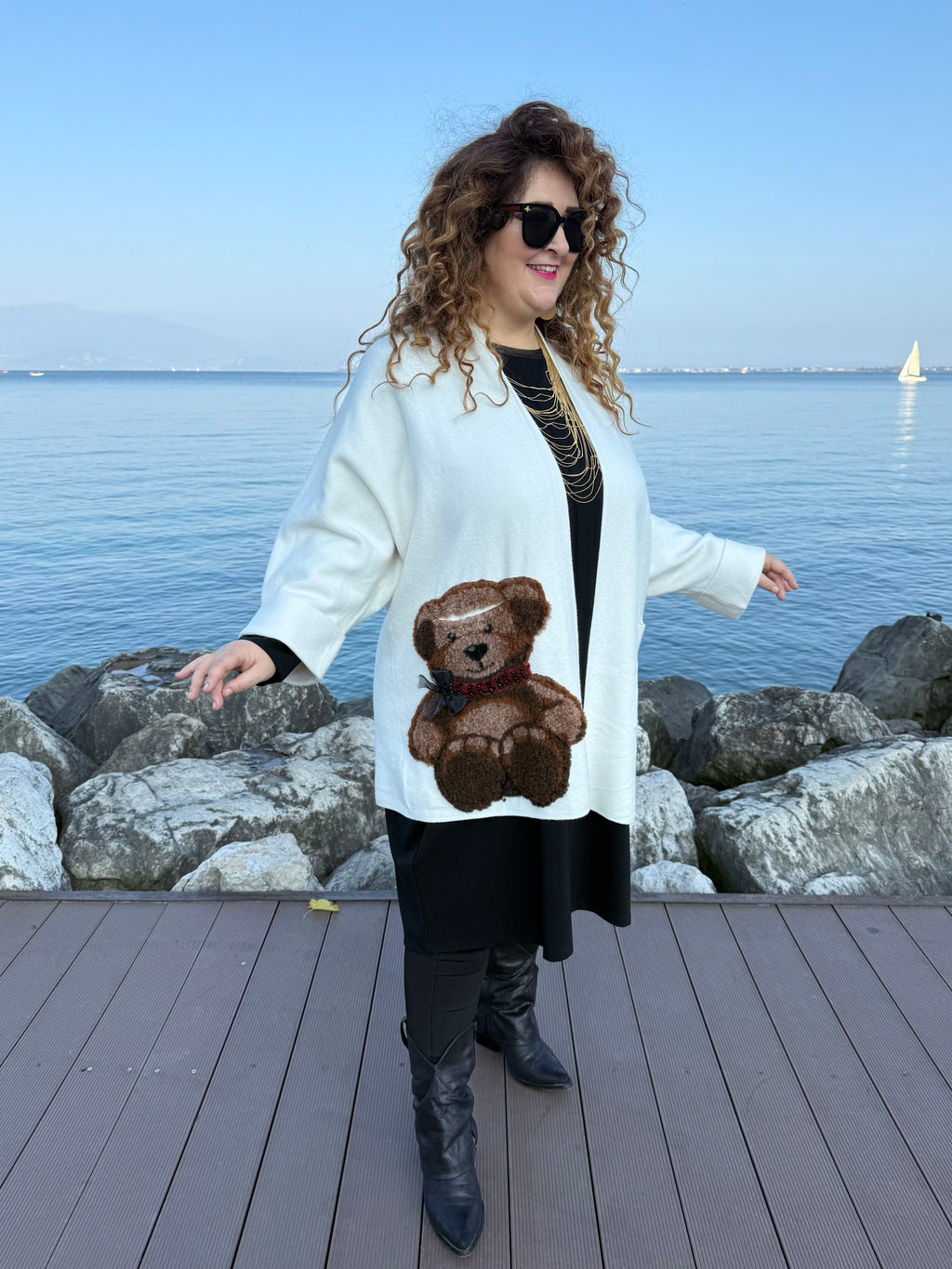 CARDIGAN ORSO LATTE