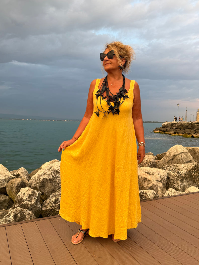 ABITO LINO KELLY GIALLO