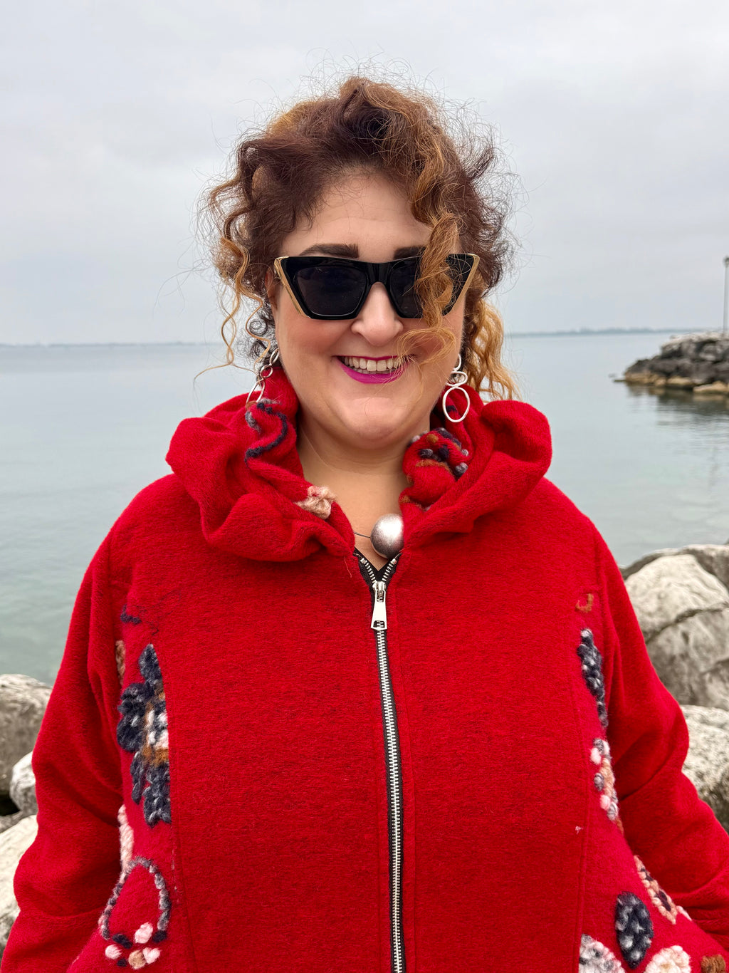 CAPPOTTO LANA COTTA KARLSTAD ROSSO