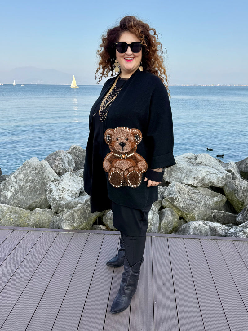 CARDIGAN ORSETTI NERO