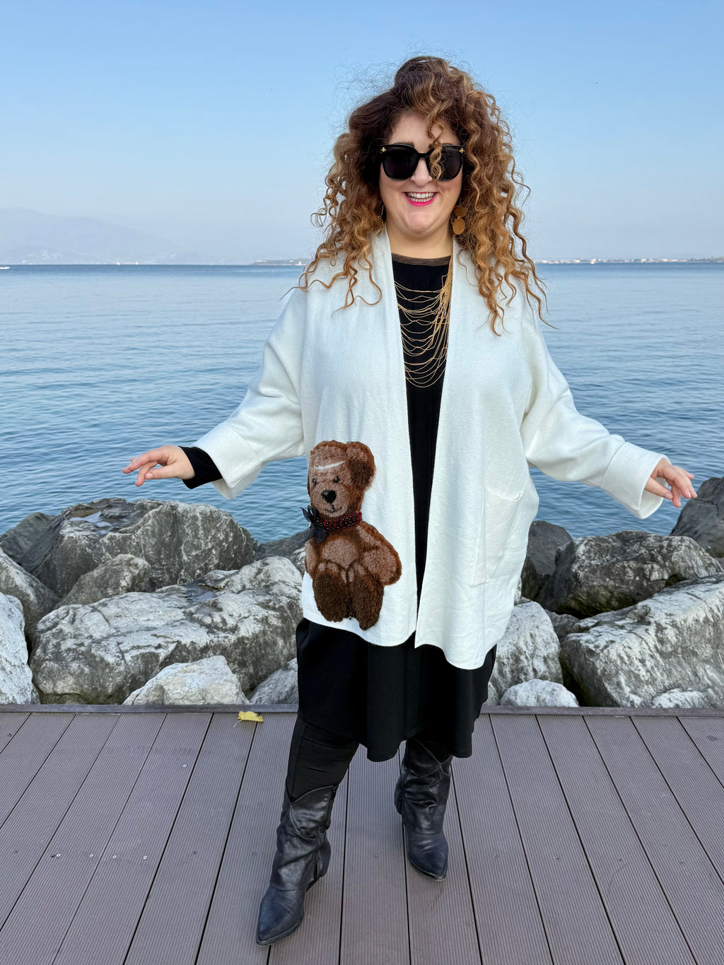 CARDIGAN ORSO LATTE