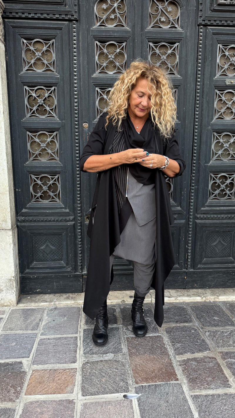 GILLET LUNGO ASIMMETRICO