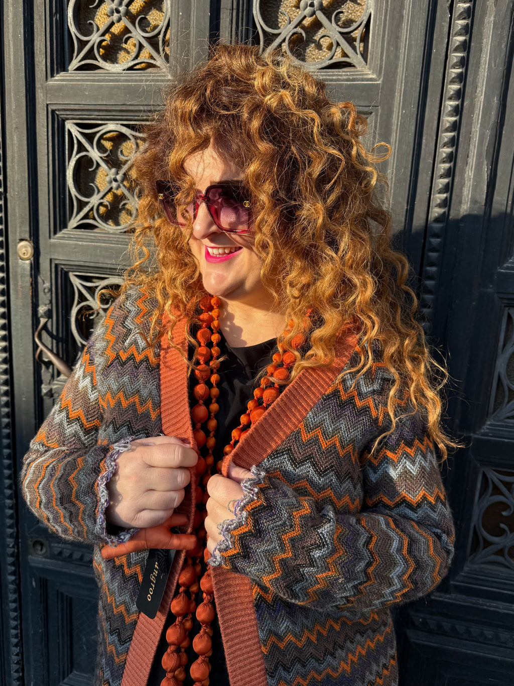 Cardigan orange Missoni