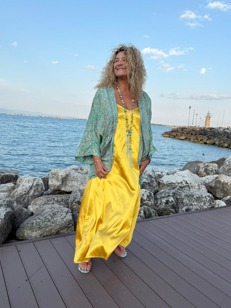 Kimono Menta corto