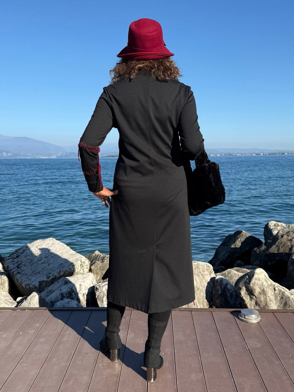 ABITO IN COTONE E VISCOSE FELPATI