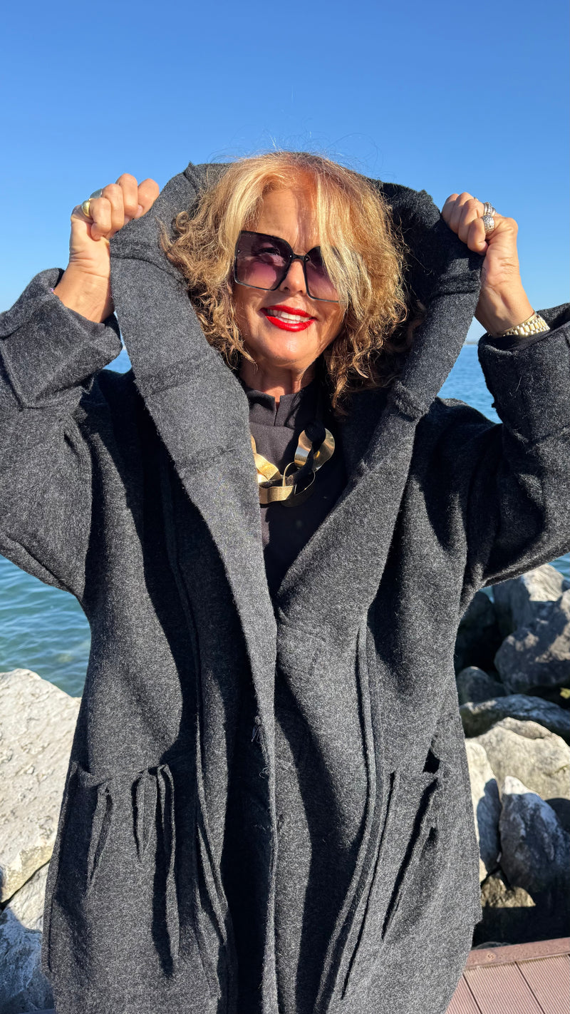 CAPPOTTO ETNIC ANTRACITE