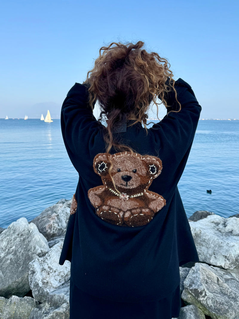 CARDIGAN ORSETTI NERO