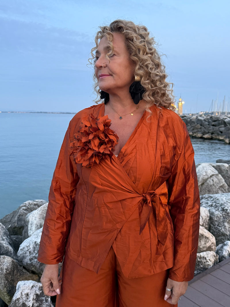 COMPLETO ARANCIO RAMATO