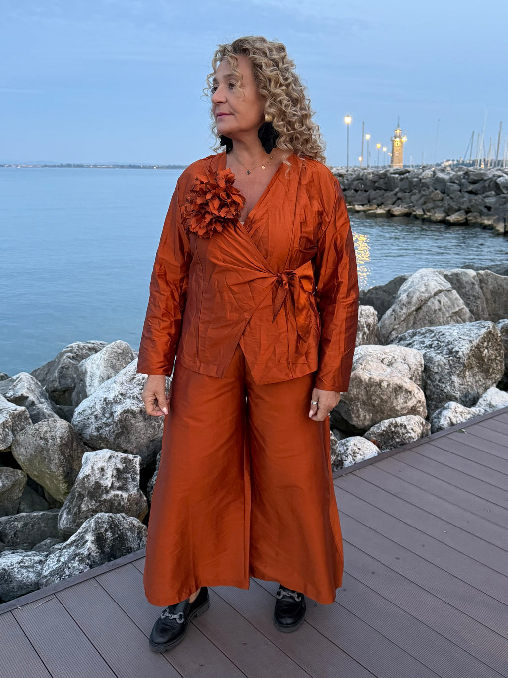 COMPLETO ARANCIO RAMATO