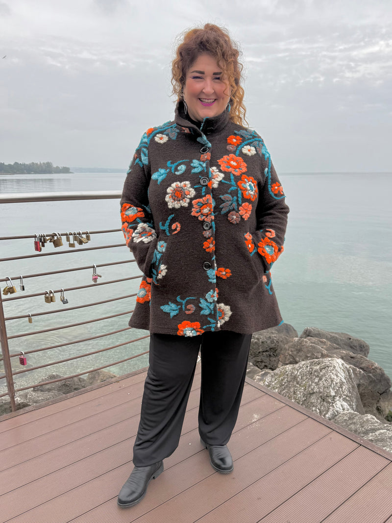 GIACCA LUNGA DORIS CIOCCOLATO