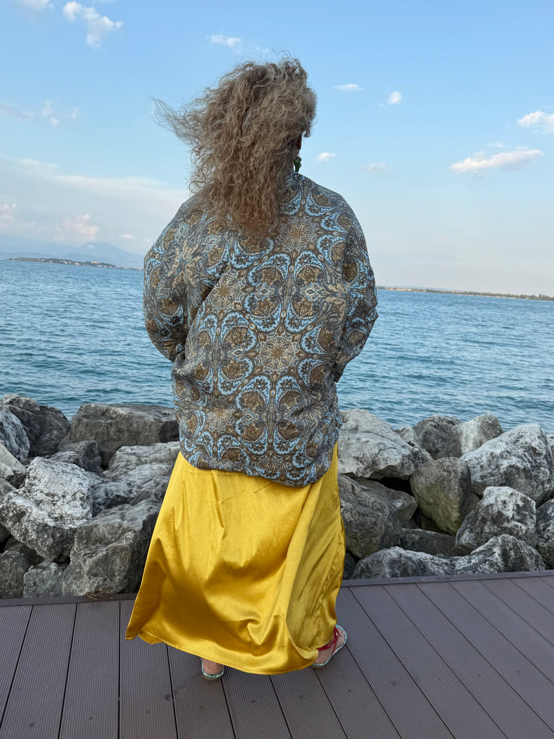 Kimono corto Celeste