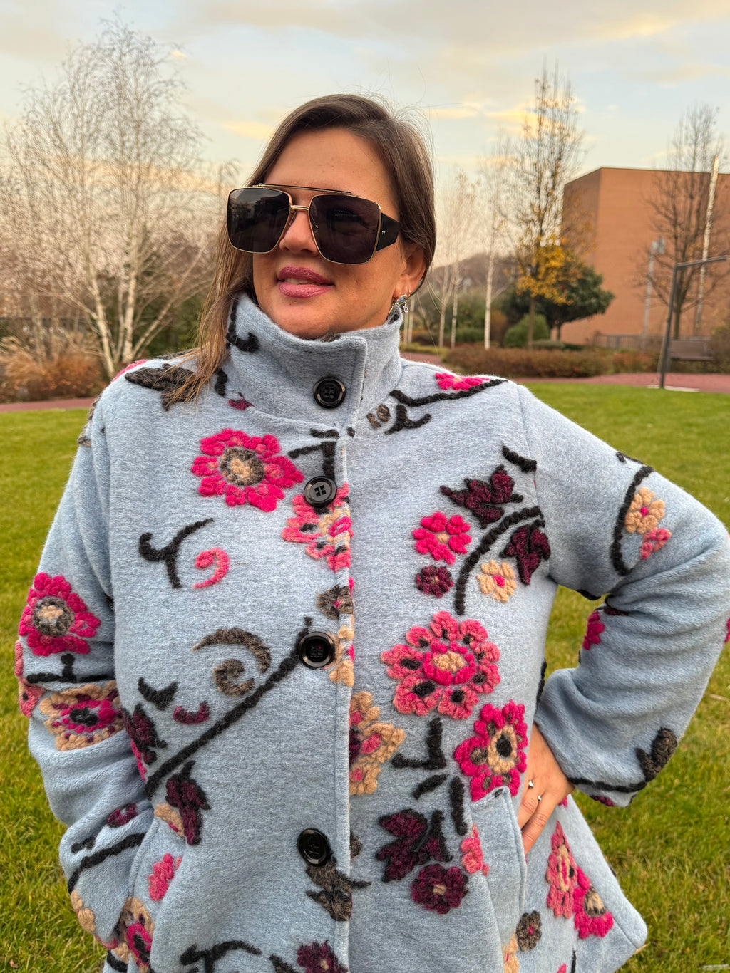 CAPPOTTO /GIACCA LUNGA  DORIS AZZURRO