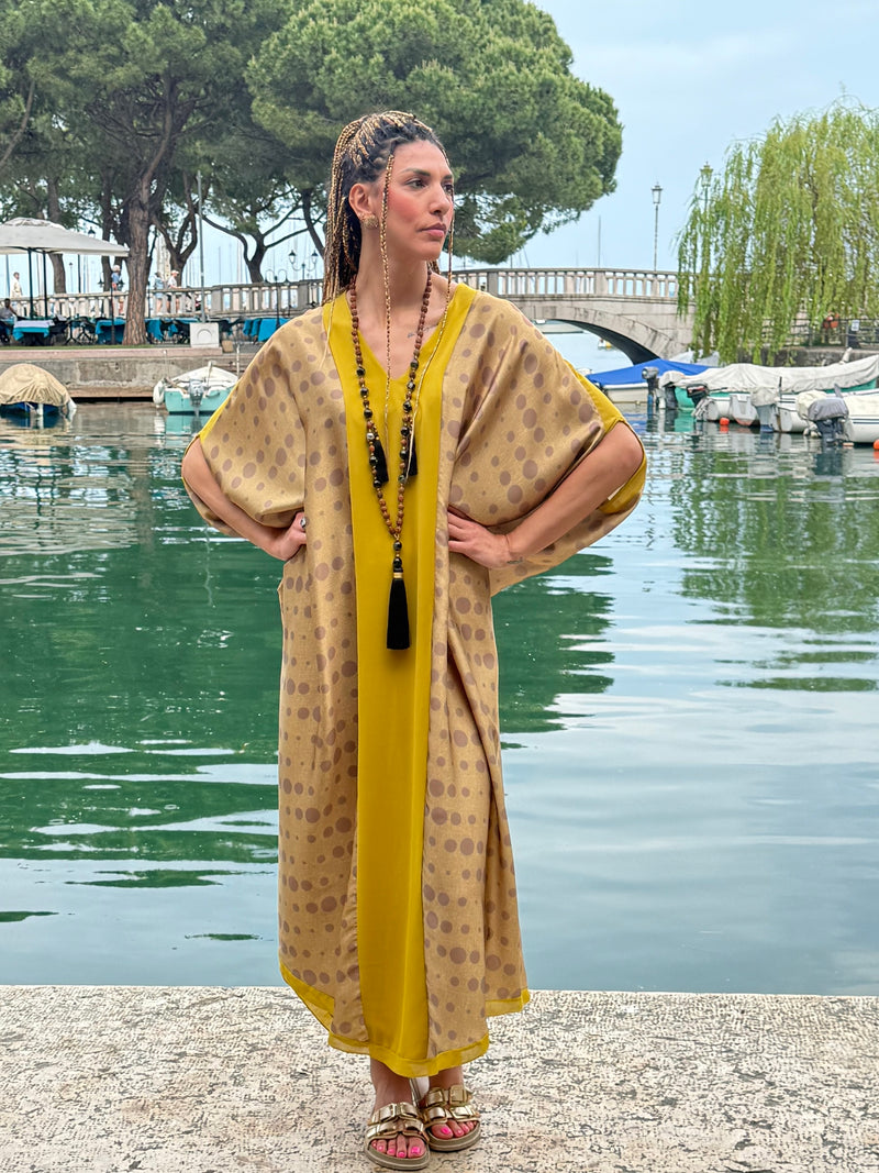 Kaftano Sefora giallo & ocra