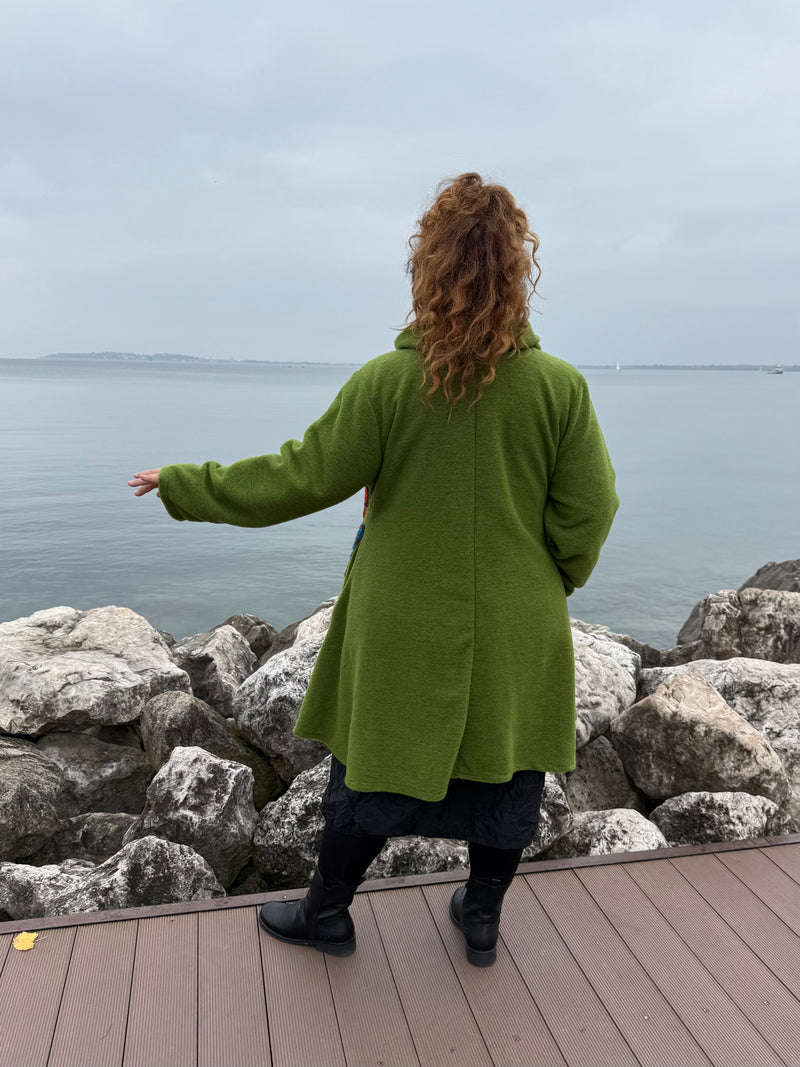 CAPPOTTO LANA COTTA KARLSTAD LIME