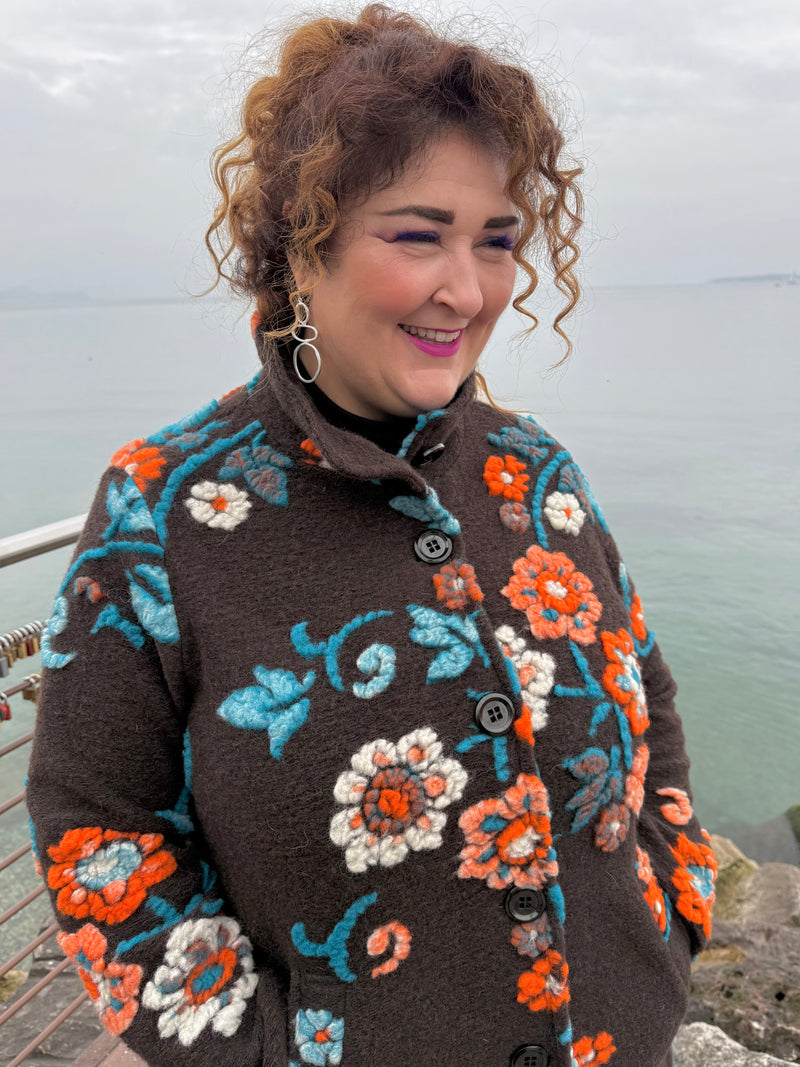 GIACCA LUNGA DORIS CIOCCOLATO