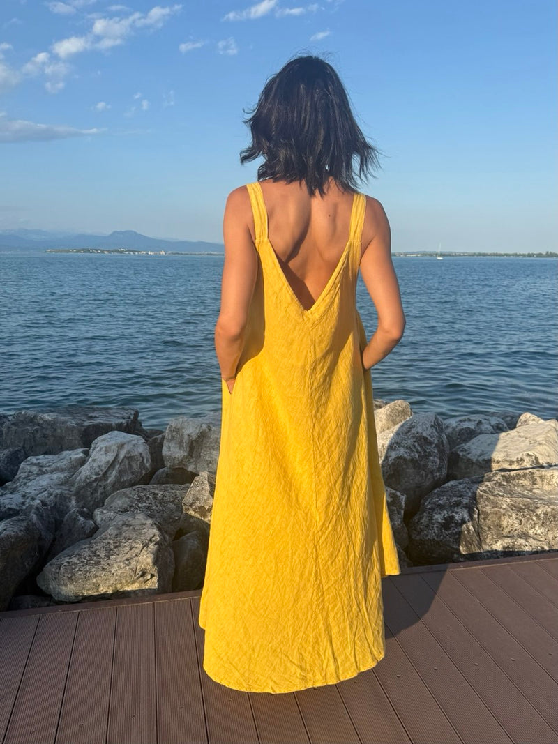 ABITO LINO KELLY GIALLO