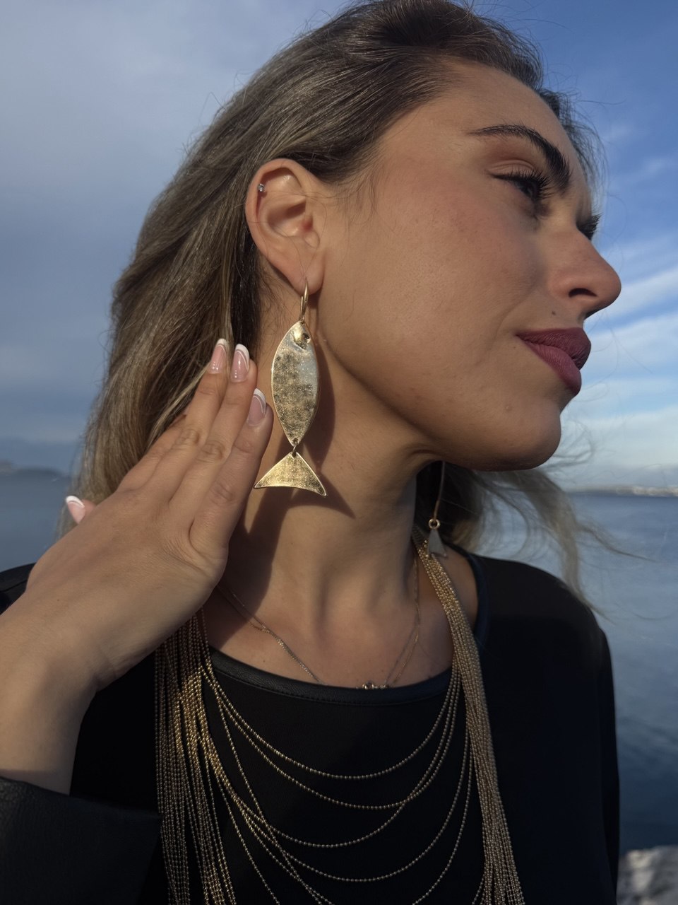 ORECCHINI FISH DORATI