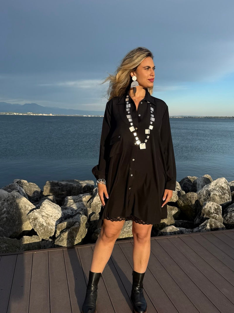 CAMICIA FLUIDA CON MOTIVO GILET