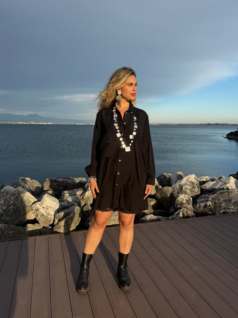 CAMICIA FLUIDA CON MOTIVO GILET