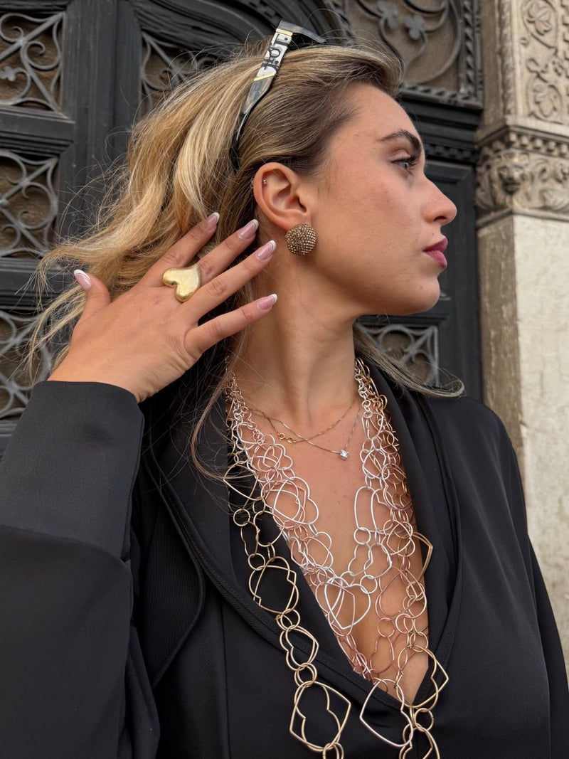 COLLANA CUORE STRASS