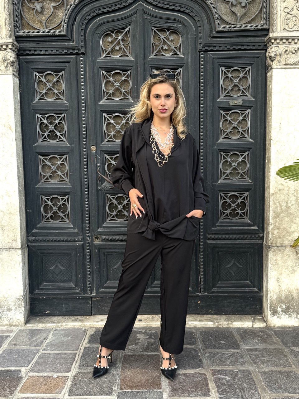 PANTALONE DONNA NERO