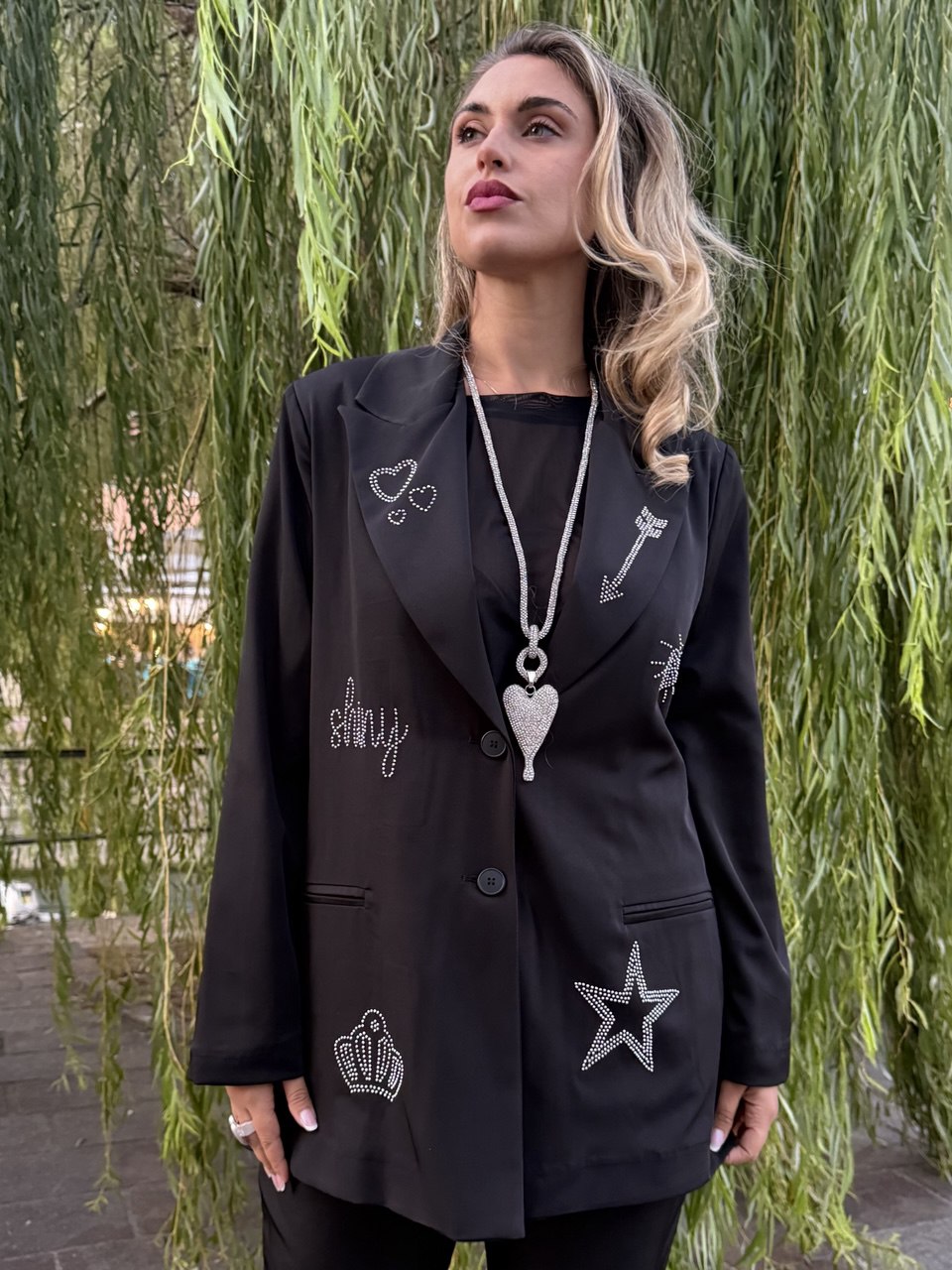 COLLANA CUORE STRASS