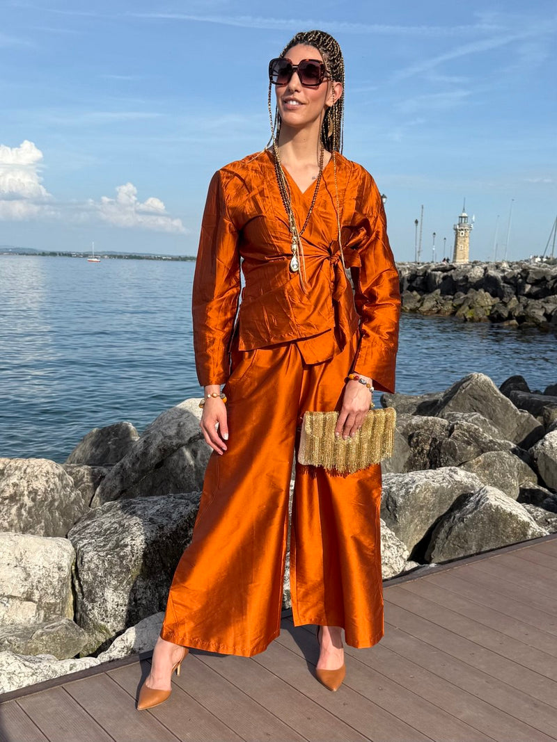 COMPLETO ARANCIO RAMATO