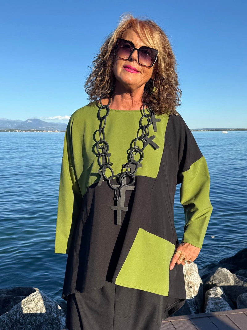 CAMICIA  MARGHERITA NERA