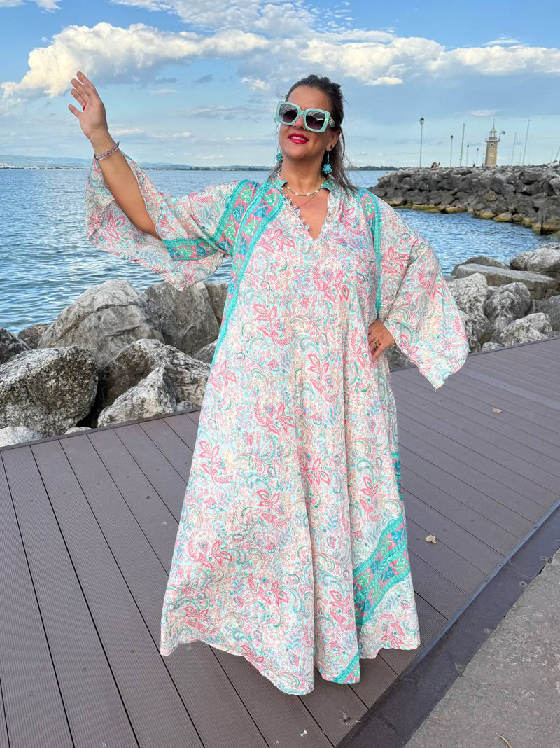 ABITO SHEBA PAISLEY ROSA