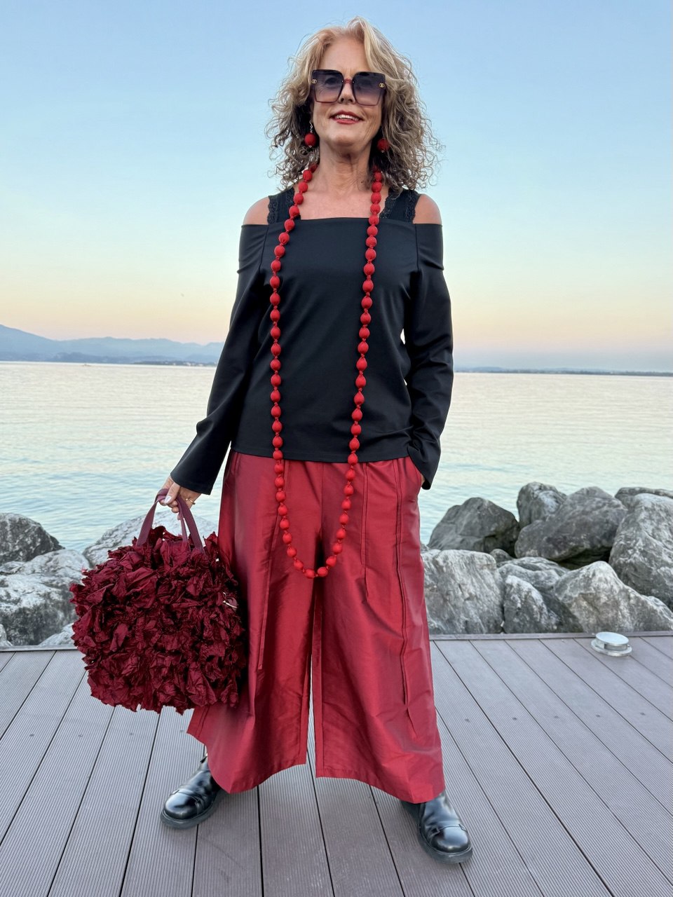 PANTALONE ROSSO ORIENTE