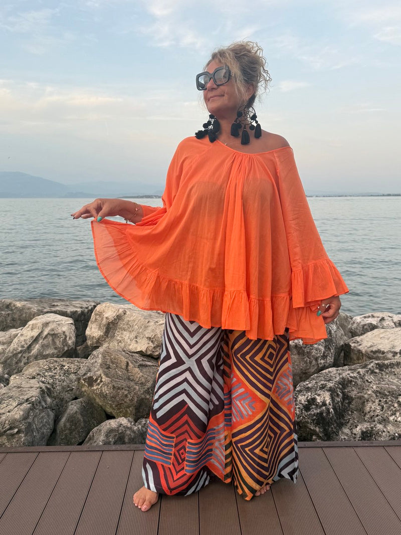 CANOTTA E PANTALONI GAIA CIOCCOLATO