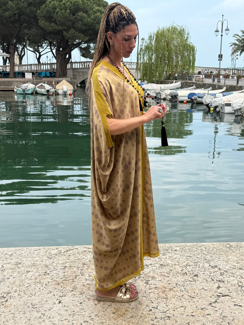 Kaftano Sefora giallo & ocra