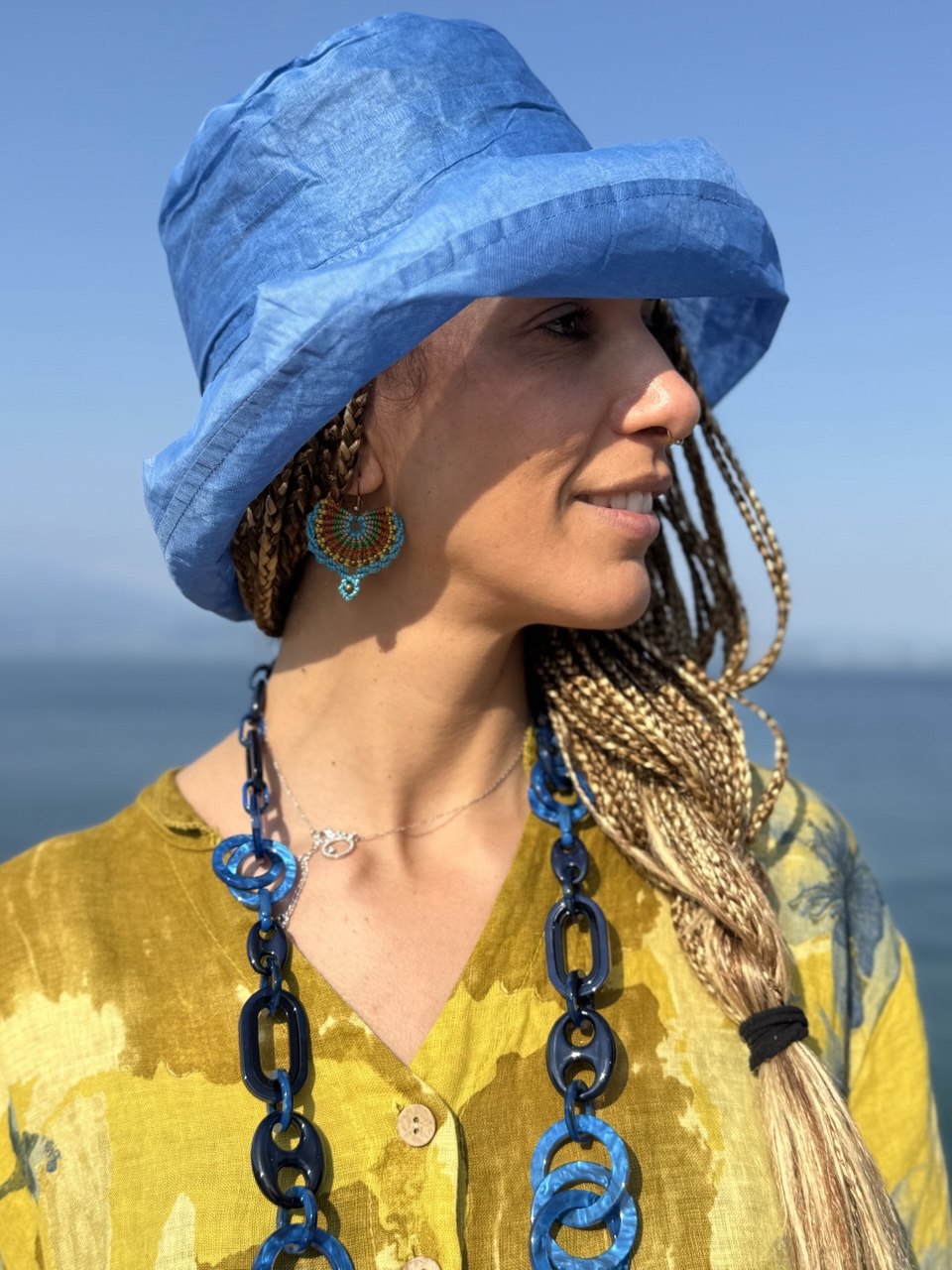 Cappello DENIM garzato tascabile