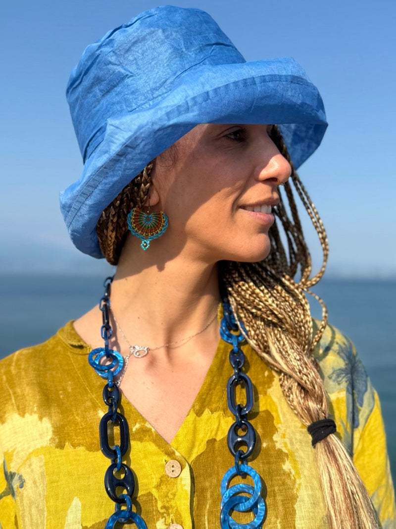 Cappello DENIM garzato tascabile