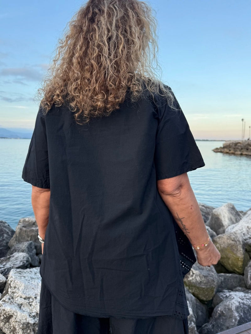 CANOTTA E PANTALONI GAIA CIOCCOLATO