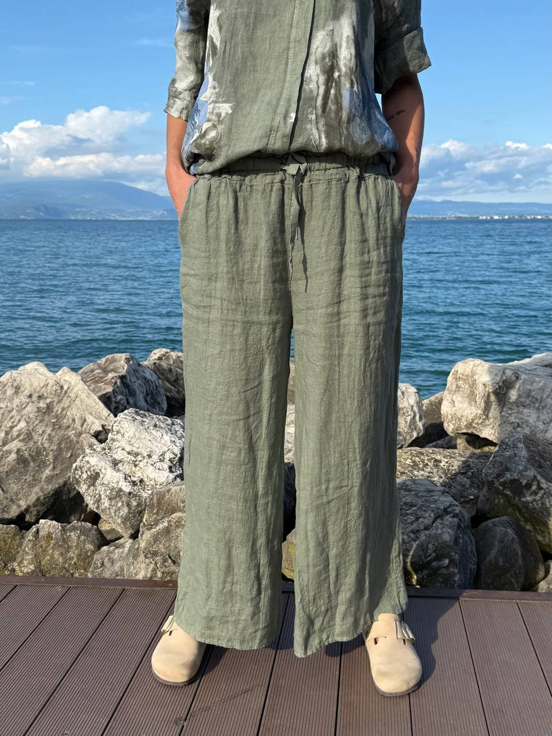 COMPLETO MILVA IBISCUS VERDE MILITARE