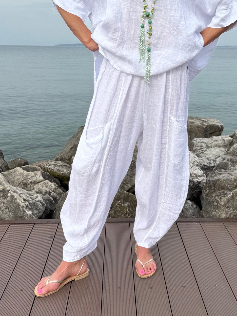 PANTALONI NOA BIANCHI TWIN